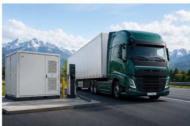 EV truck charging infrastructure